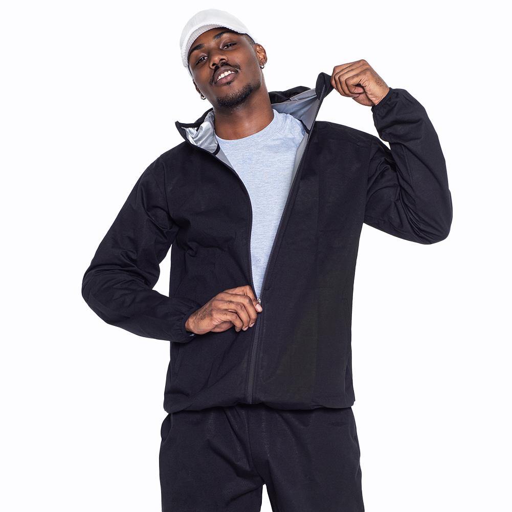 NORMANDIS MEN FULL ZIP HOODIE SAUNA JACKET BLACK – Normandis